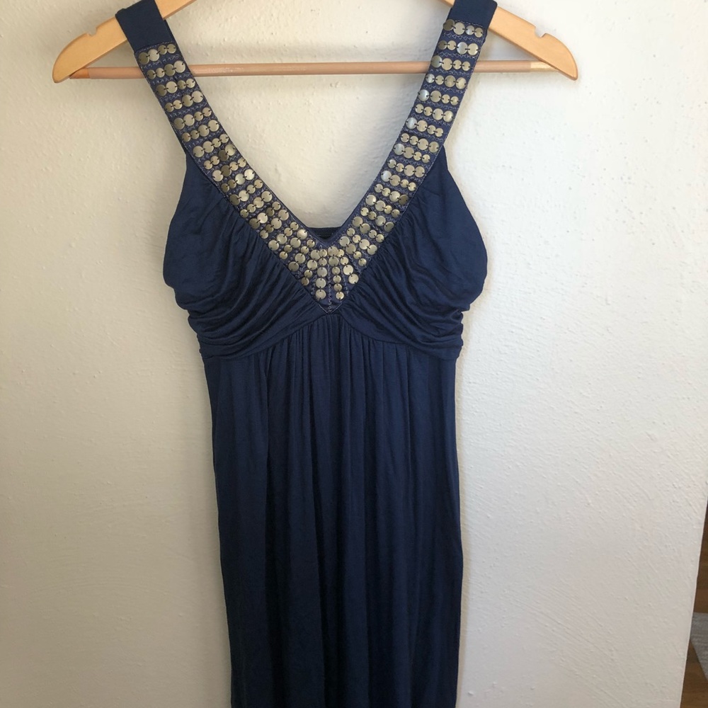 New with tags!!! Navy and gold dress